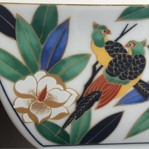 TAKAHASHI San Francisco TROPICALE Square Sauce Rice Bowl Bids and Floral - Picture 12 of 16